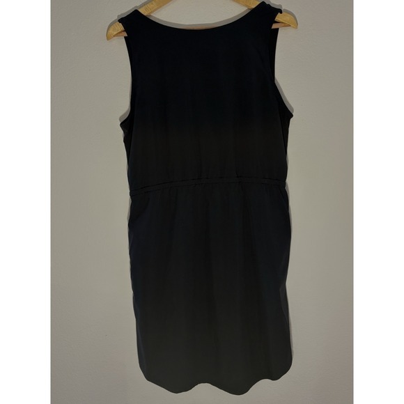 Eddie Bauer Athletic Sleeveless Tank Dress Drawstring Waist Hiking Sz M Black - Picture 2 of 8
